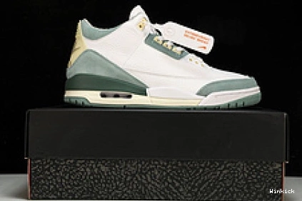 “ Air Jordan DT8532-130 3 GREEN WHITE 0712